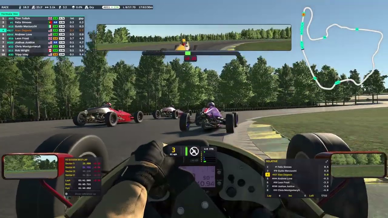 iRacing™ Weekend Warriors Formula Vee at VIR North - FULL RACE
