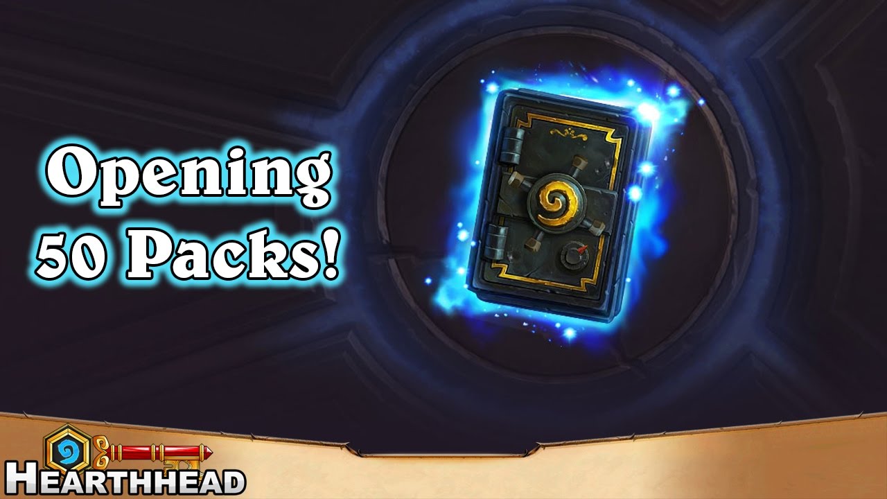 50 PACKS, 1 LEGENDARY - Hearthstone Gadgetzan Pack Opening