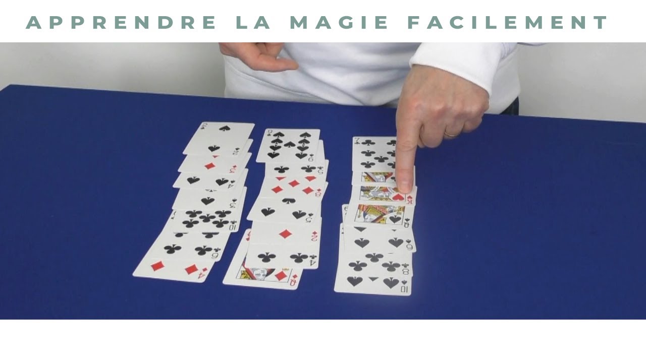 COMMENT FAIRE UN TOUR DE MAGIE AVEC SEULEMENT 21 CARTES (tour très facile, expliqué et sous titré)