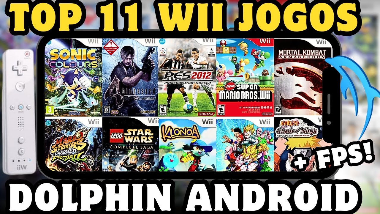 🎮 11 Jogos de Wii IMPERDÍVEIS para Celular em 2024 [Dolphin Android]
