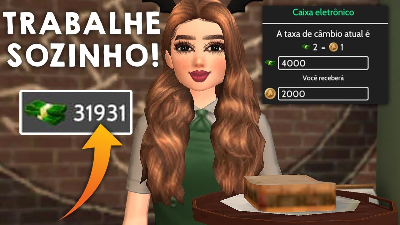 GANHE AVACOINS TRABALHANDO SOZINHO NO CAFÉ || Avakin Life