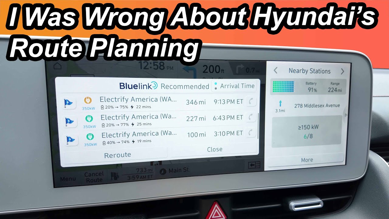 Hyundai & Kia's EV Route Planning Isn't Half Bad!