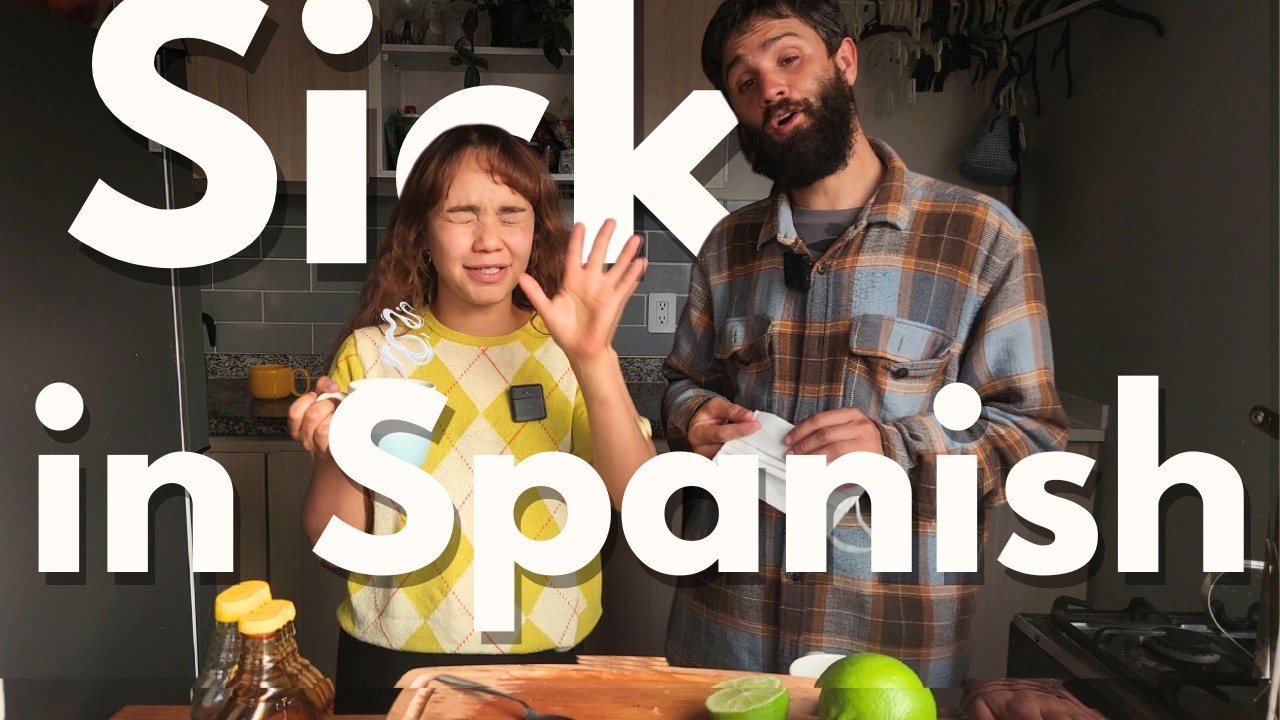 Spanish Listening Practice | 🤧Cold & Flu Vocabulary 😷(Real Spanish + Home Remedy) (A2-B1)