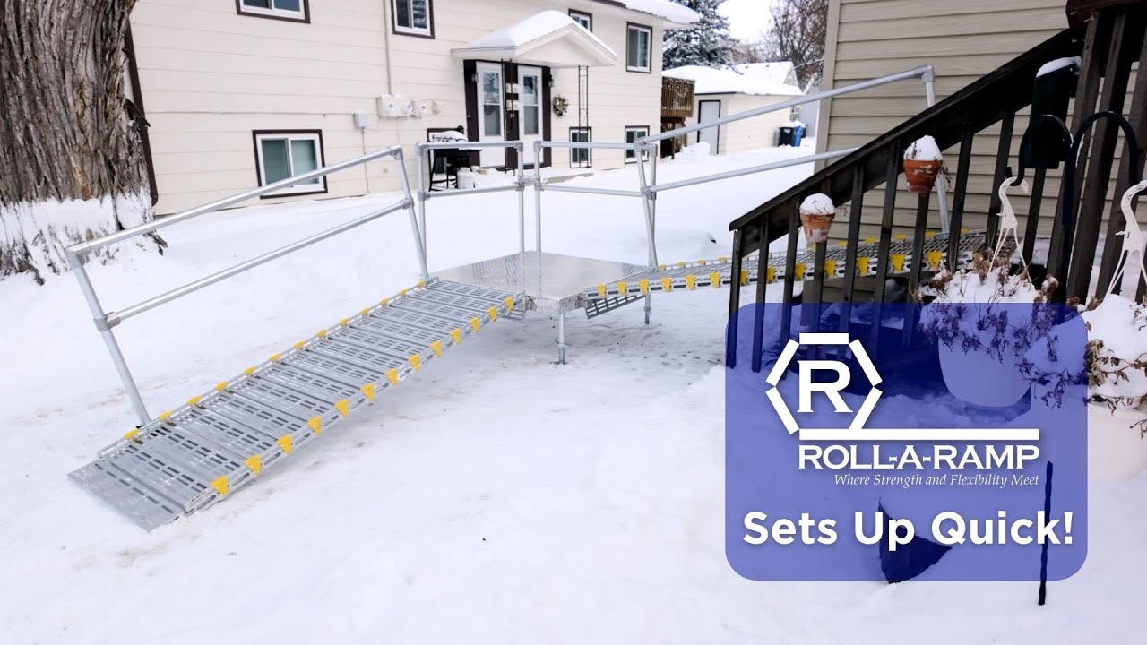 Roll-A-Ramp Sets Up Quickly!