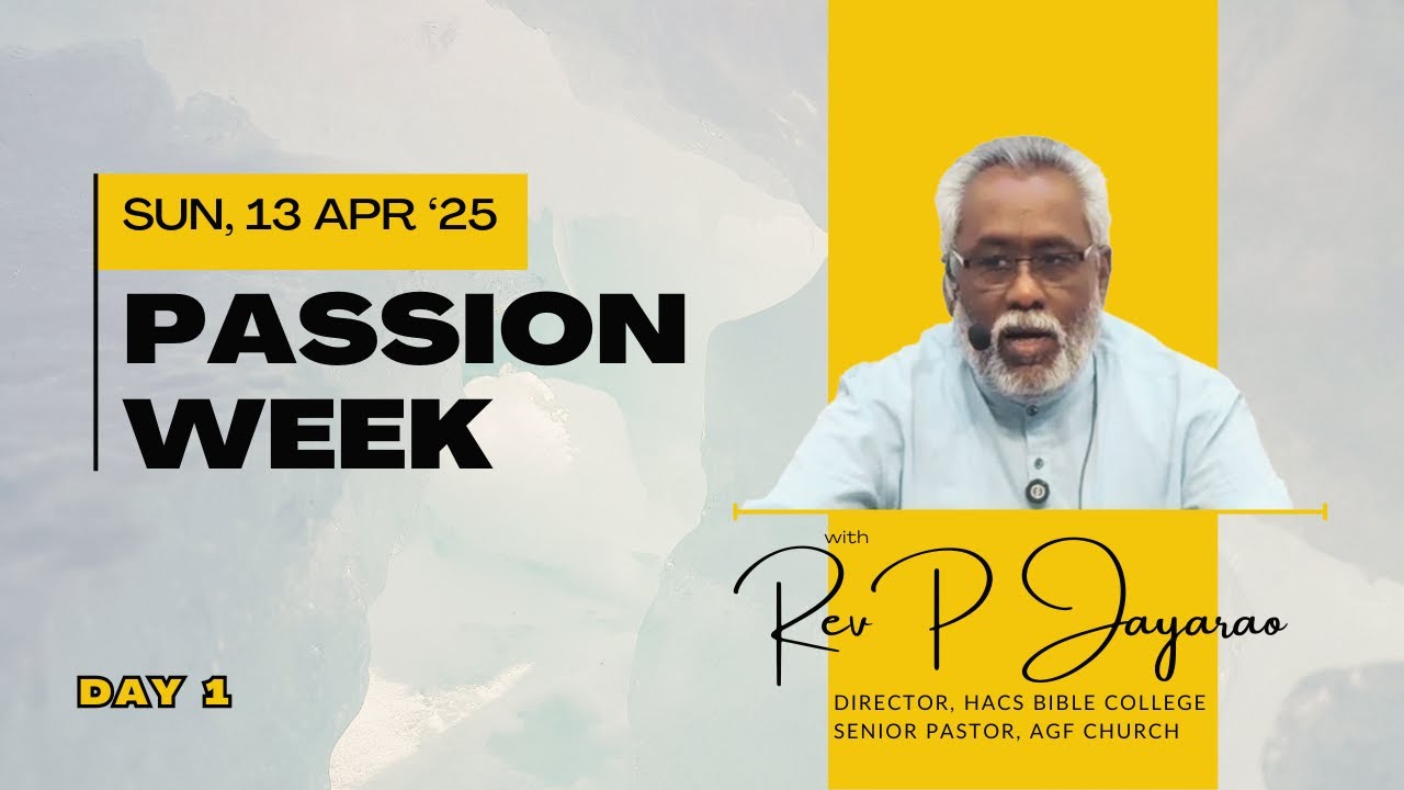 PASSION WEEK - DAY 1 | Rev PENDEM JAYARAO | TELUGU SERMON