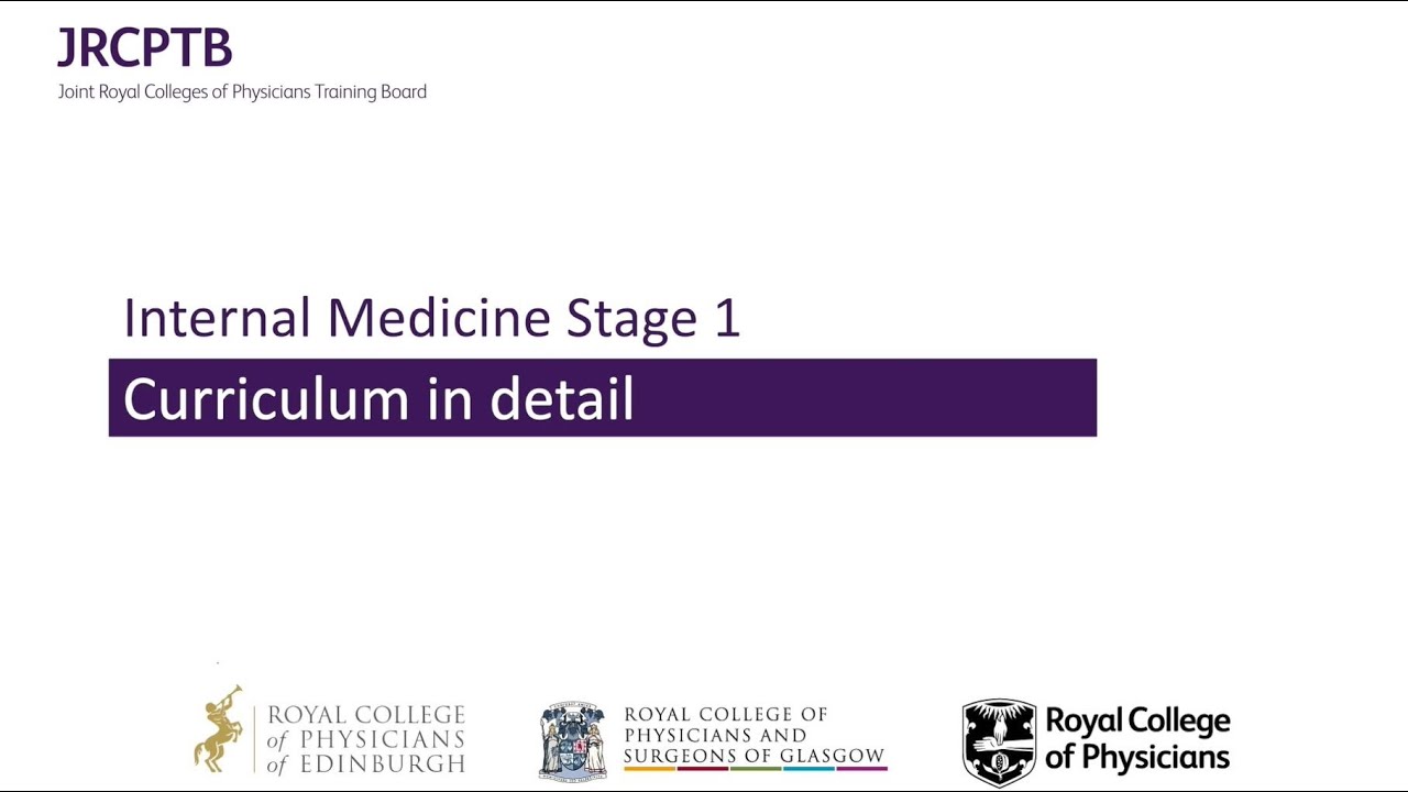 Internal Medicine Stage 1 - Curriculum in detail