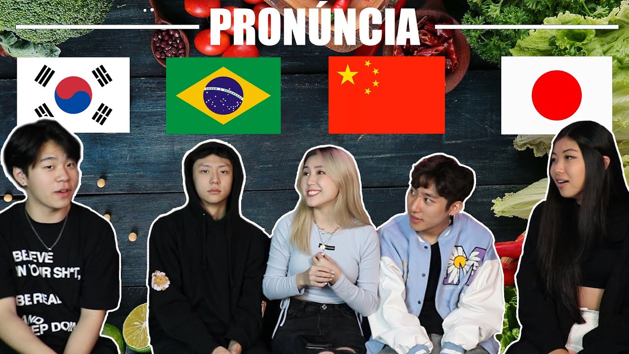 COMIDAS EM PORTUGUÊS, COREANO, JAPONÊS E MANDARIM!
