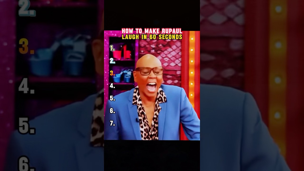 How to Make RuPaul Laugh in 60 Seconds #rupaulsdragrace #dragrace #dragqueen #ranking