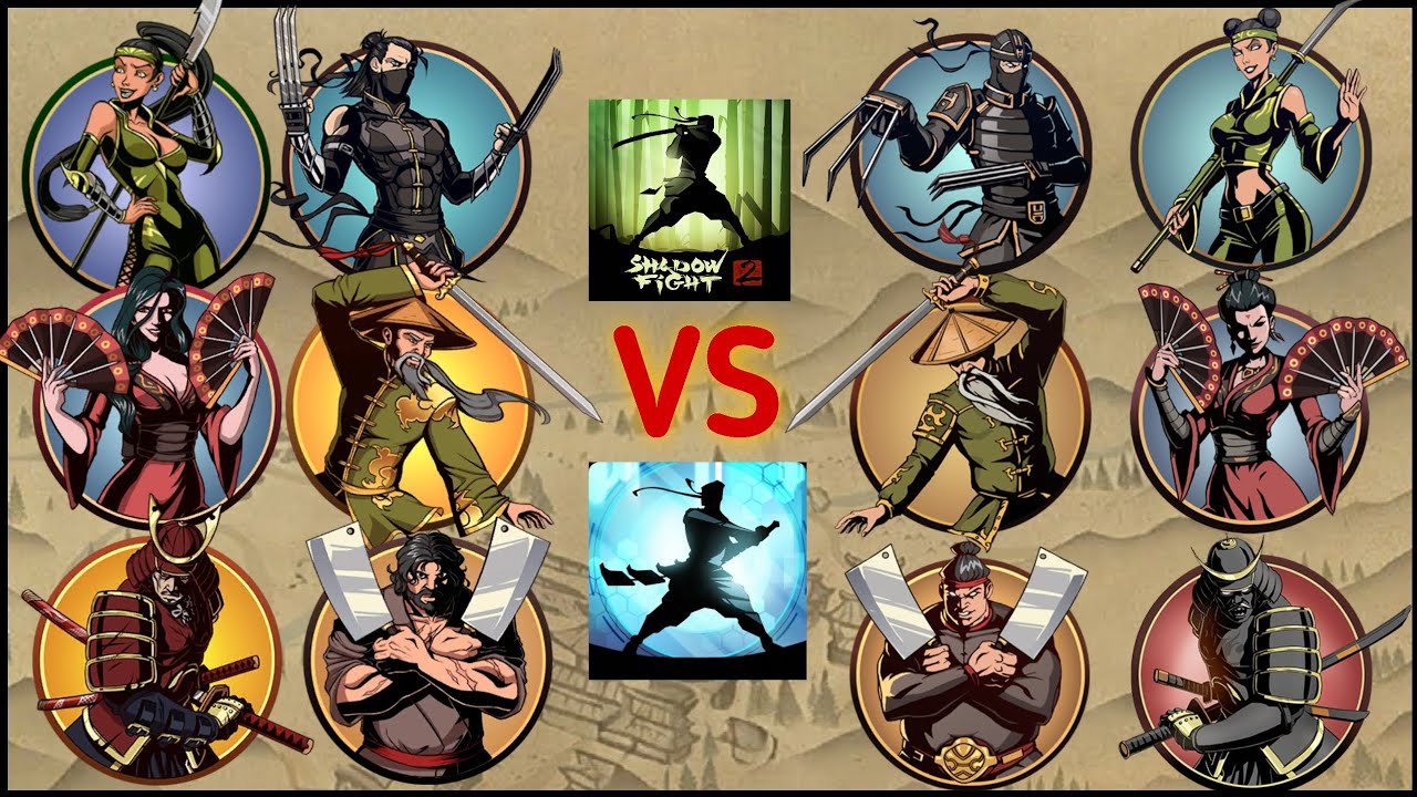 Shadow Fight 2 SE против Shadow Fight 2 || Молодой босс против старого босса #shadowfight2 #геймп...