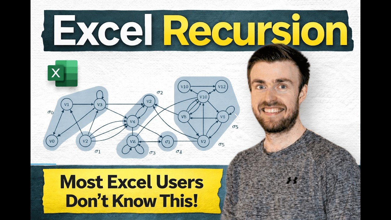 Рекурсивная лямбда-функция в Excel: решение неразрешимой задачи пересечения ребер.
