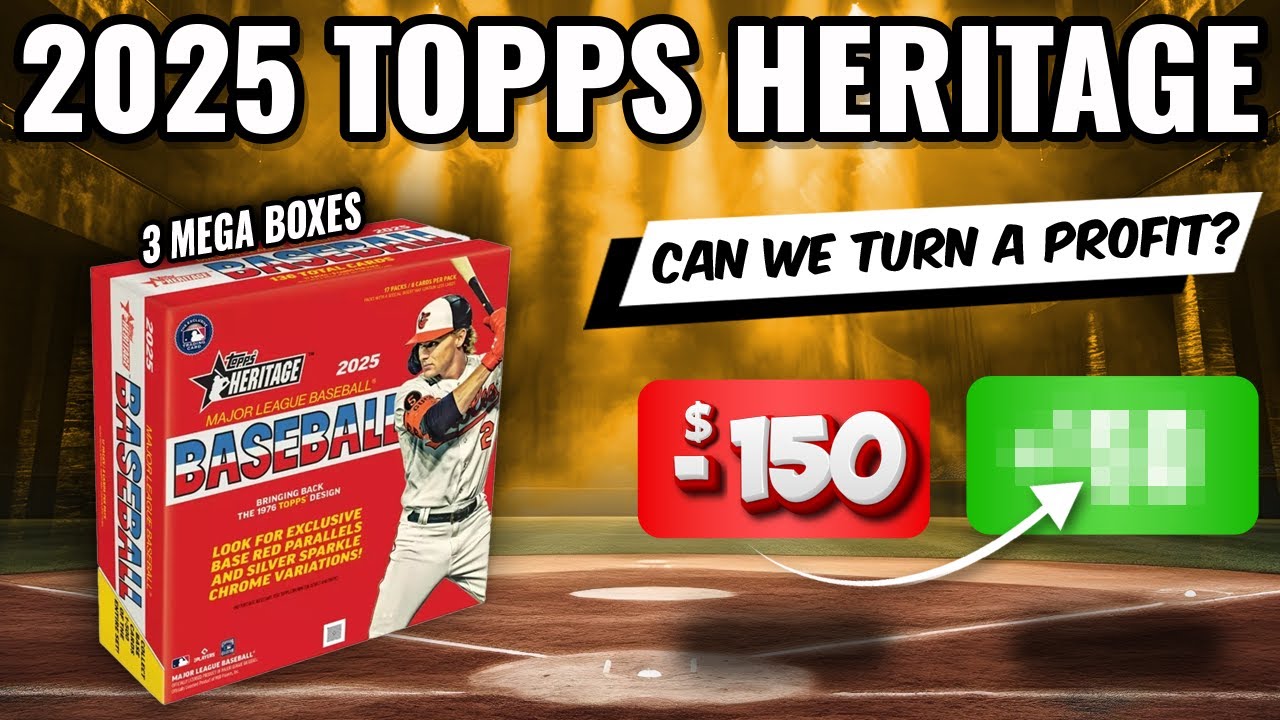 🚨PROFIT CHALLENGE🚨HOW DO THESE STACK UP AGAINST HOBBY?! 2025 TOPPS HERITAGE 3 MEGA BOX RIP