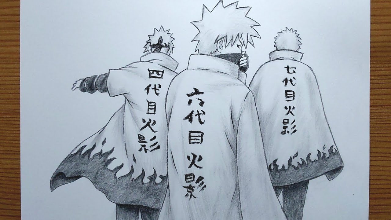 How To Draw Minato - Kakashi - Naruto || Easy Anime Drawing