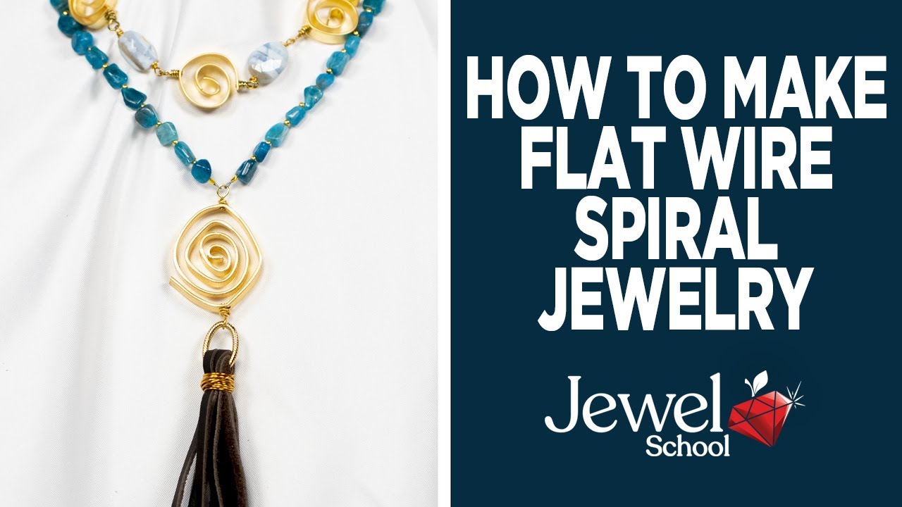How Make Flat Wire Spiral Jewelry | Jewelry 101