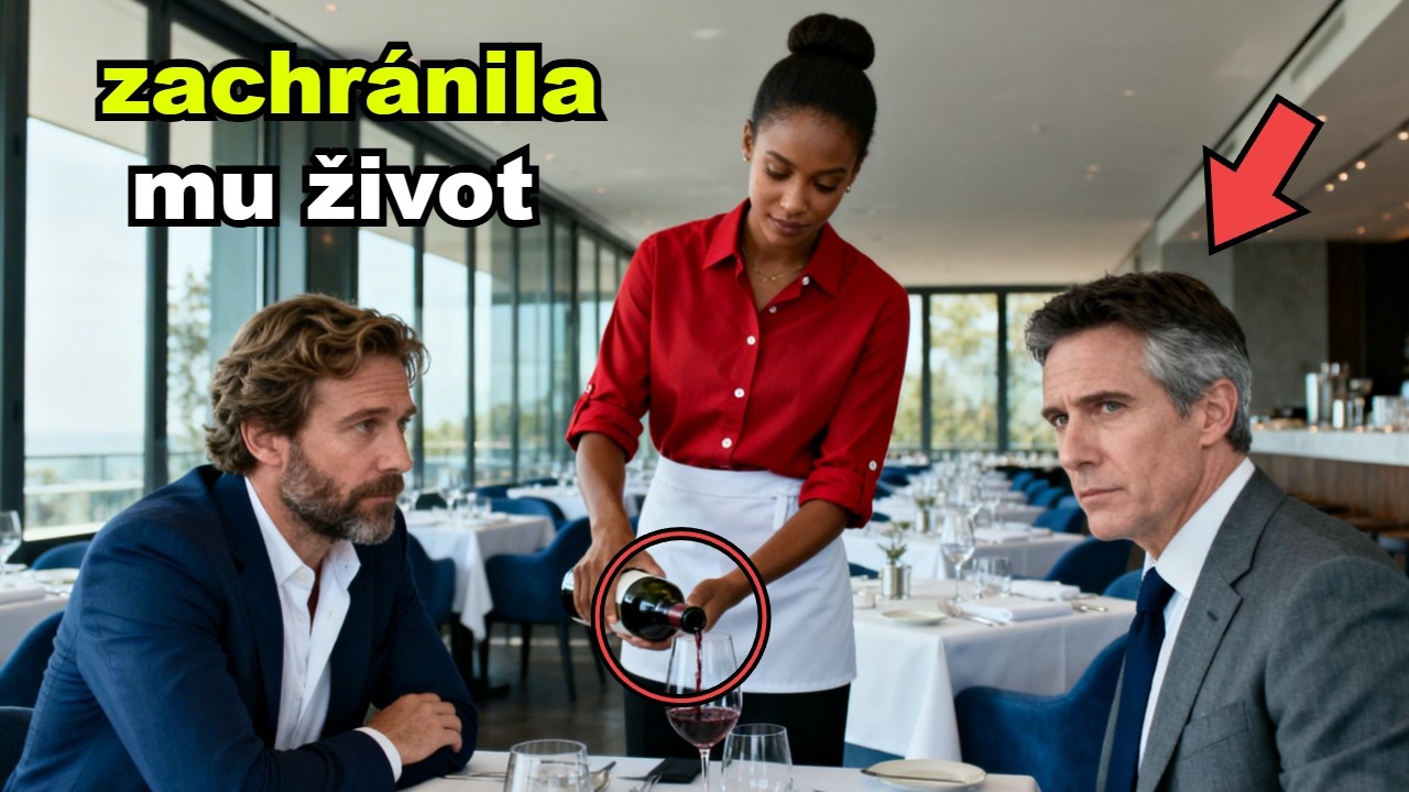 Servírka mu tiše vyměnila sklenici. Miliardář si uvědomil, že mu zachránila život