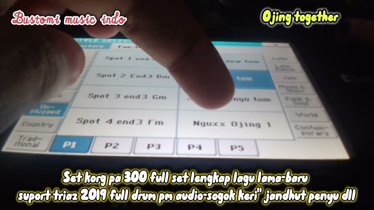 SET KORG PA 300 LENGKAP LAGU LAMA-BARU SUPORT TRIAZ 19 SOGOK KERI