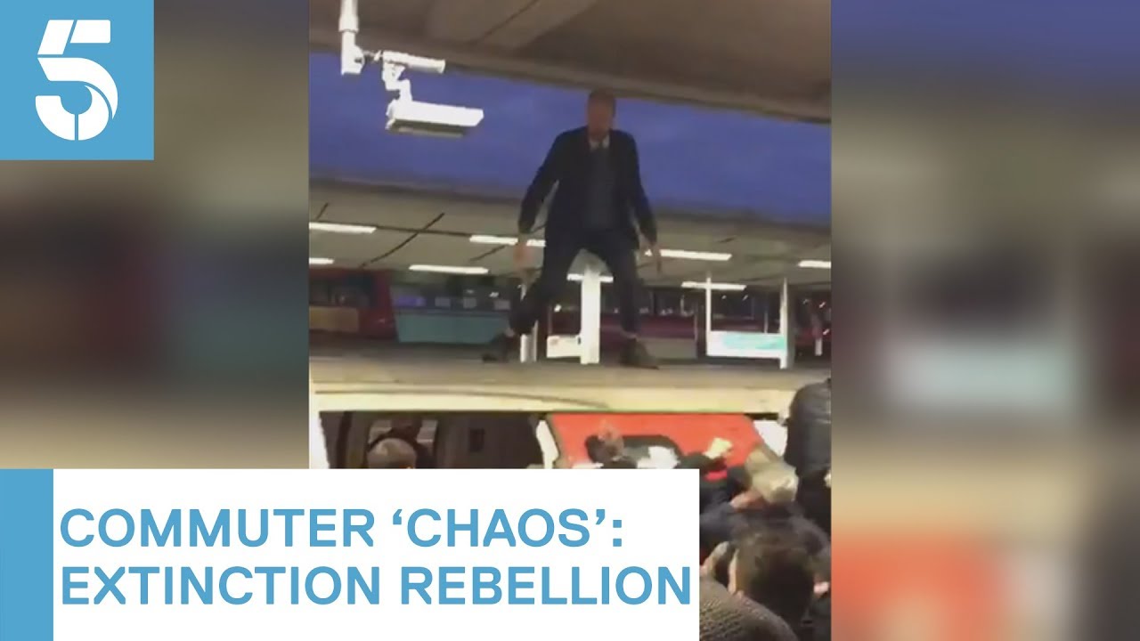 Commuters take on climate change protesters in angry scenes | 5 News