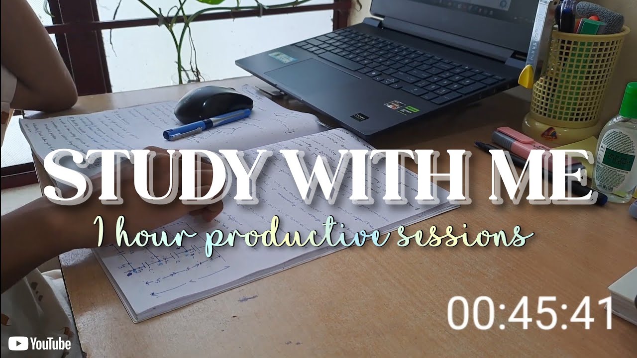 STUDY WITH ME *Uninterrupted* FOR 1HR| Life-Changing Session without BREAKS| Boost GRADES?