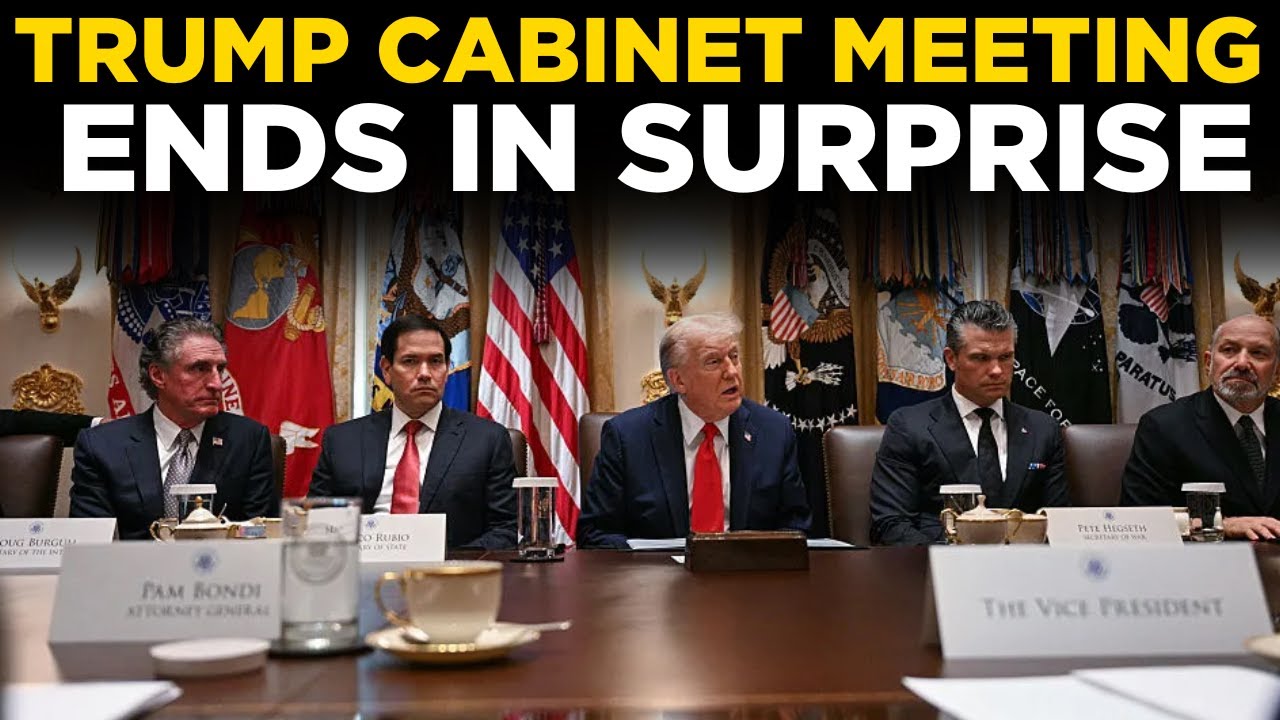 TRUMP ANNOUNCEMENT LIVE | President Trump Makes SHOCKING Declaration After Cabinet Meeting | US News