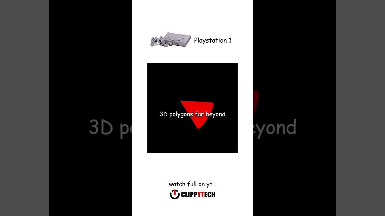 Playstation 1 Explained Under 1 Minute #shorts #console #gaming #playstation #tech #sony