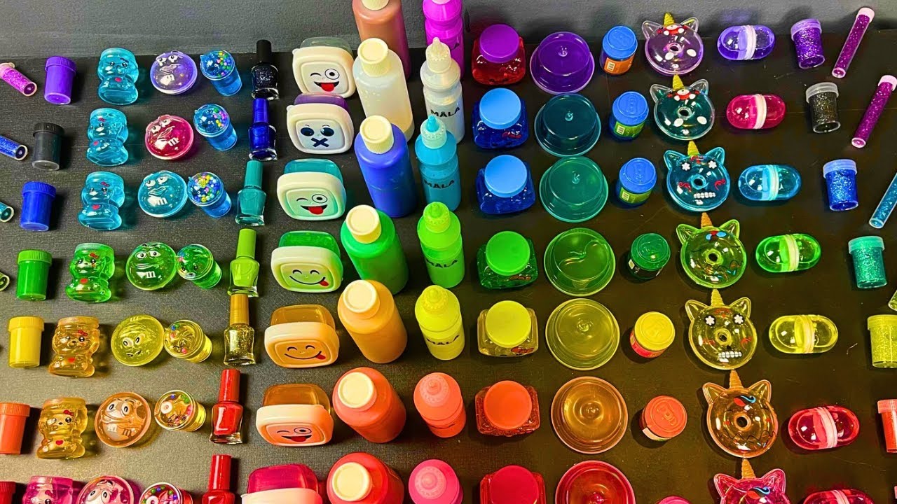 Cute Slime Colorful Rainbow Mixing ASMR