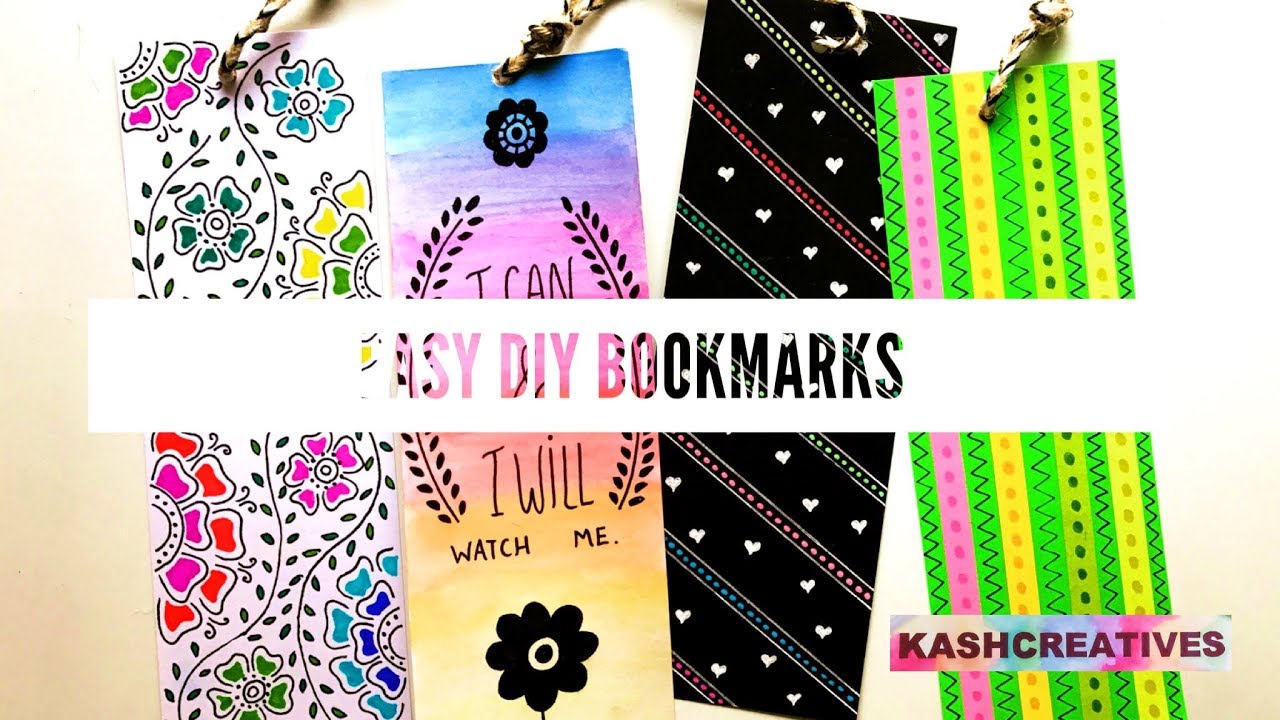 EASY DIY BOOKMARKS | Kash Creatives