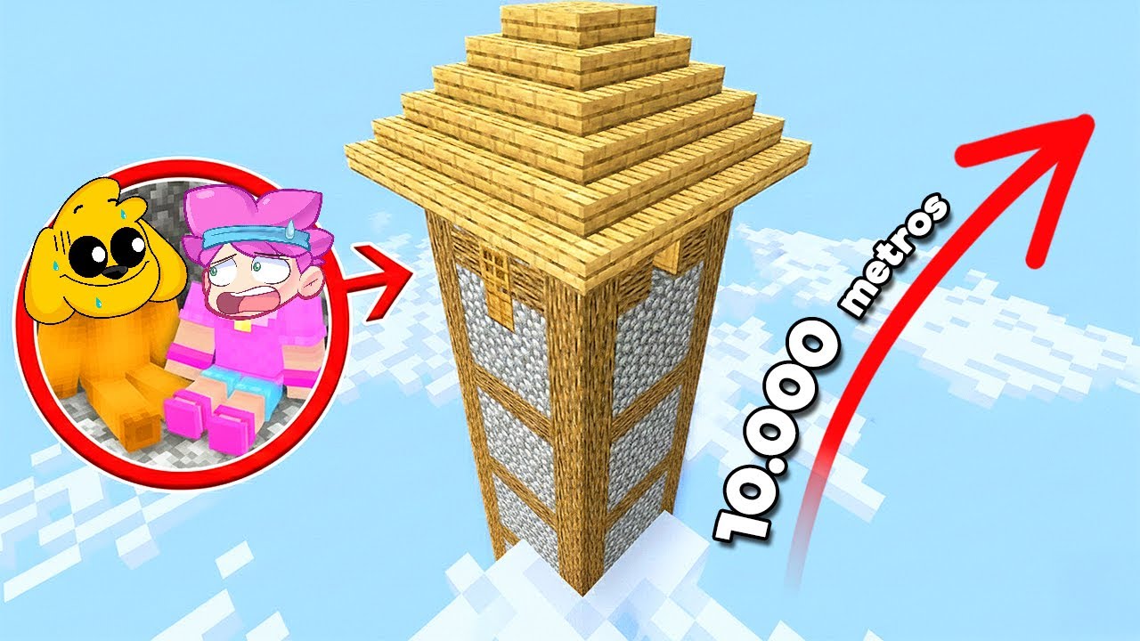 Construí la CASA SEGURA MÁS ALTA de Minecraft! 😱 LOS VECINOS #2