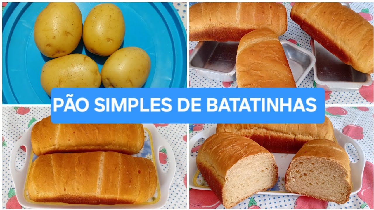 PÃO SIMPLES DELICIOSO COM BATATINHAS/INGREDIENTES NA DESCRIÇÃO. 