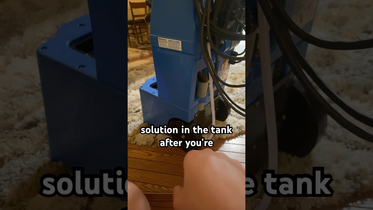 How to drain extra solution from rug doctor carpet cleaner