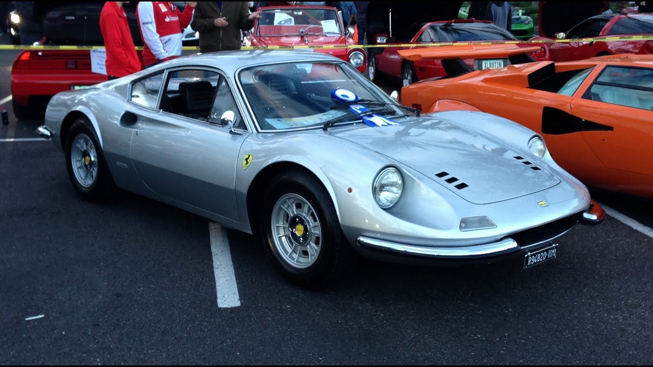 1971 Ferrari Dino 246GT Type M at Cars and Coffee Scottsdale Arizona