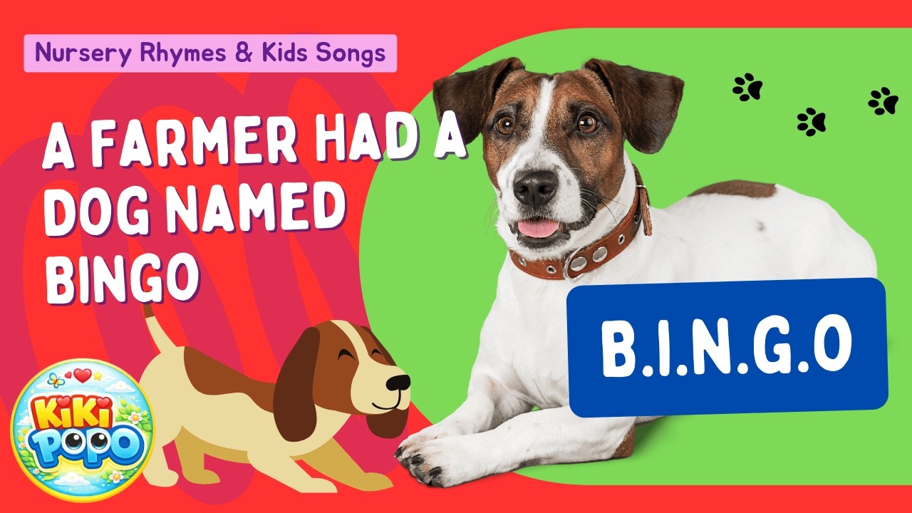 B.I.N.G.O Dog | Farmer Dog Bingo | Nursery Rhymes & Kids Songs Learning 2026