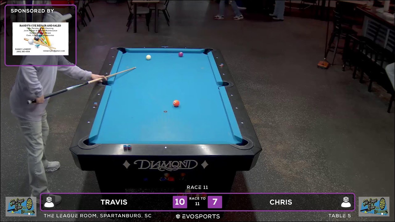 TRAVIS vs CHRIS - THE LEAGUE ROOM - TABLE 5 | EvoSports