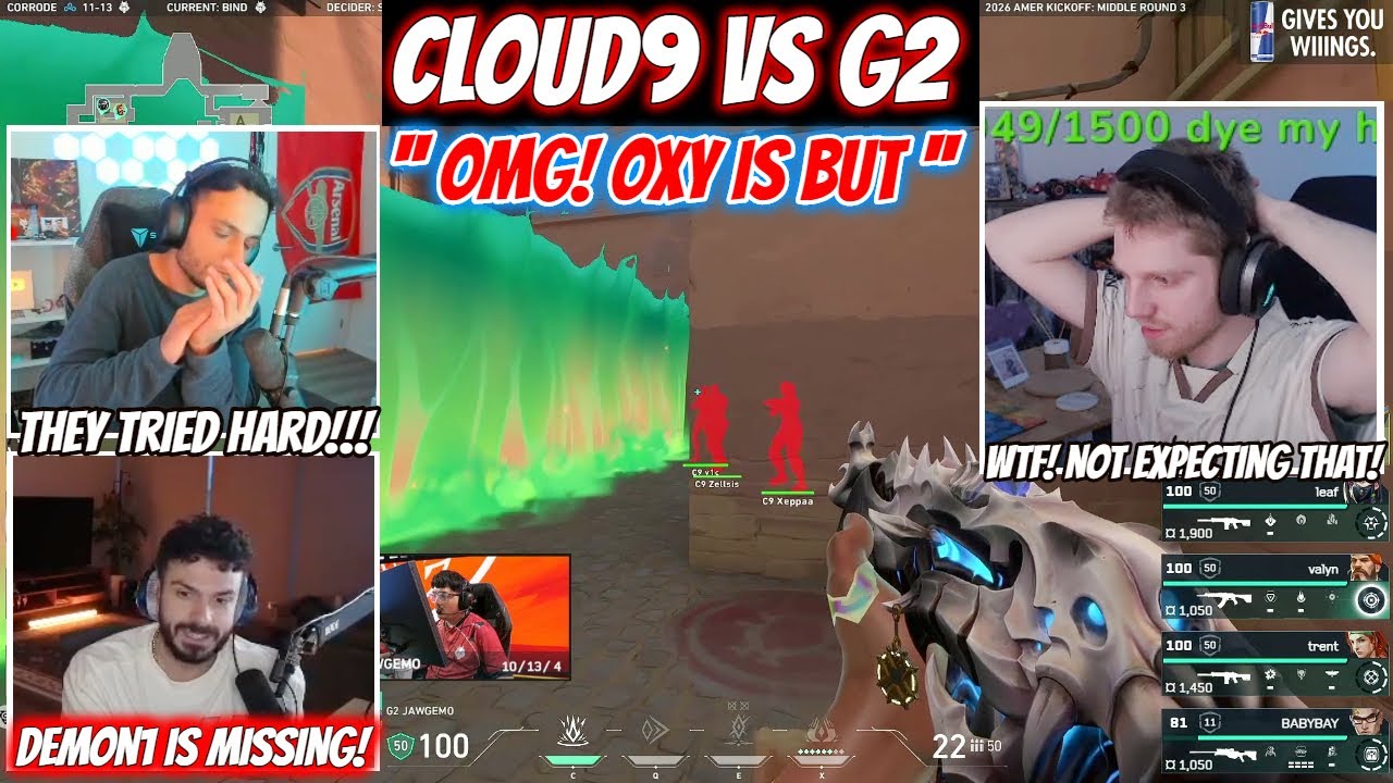 18 Minutes of Best Moments From G2 vs C9 in VCT Kickoff Ft. Demon1, FNS & Tarik
