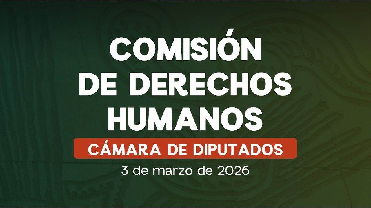🔴Reunión de la Comisión de Derechos Humanos de la Cámara de Diputados 03/03/2026