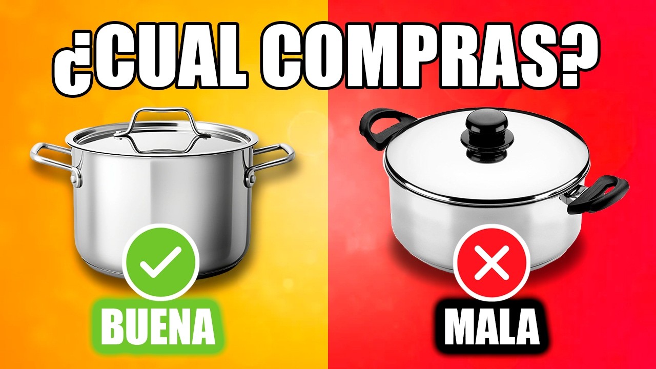 Cómo Elegir una Buena BATERIA de COCINA ▶ OLLAS de ACERO INOXIDABLE (Sin Arrepentirte)