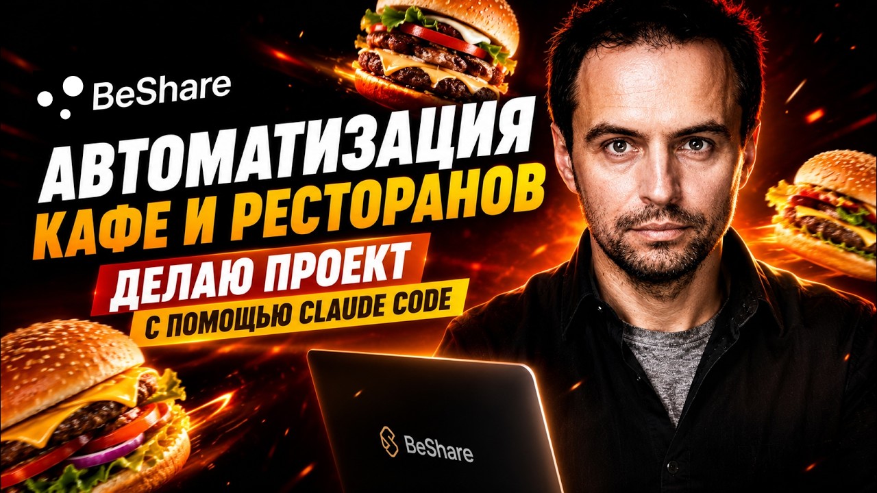 Автоматизация кафе и ресторанов в прямом эфире 🚀 Вайбкодинг BeShare