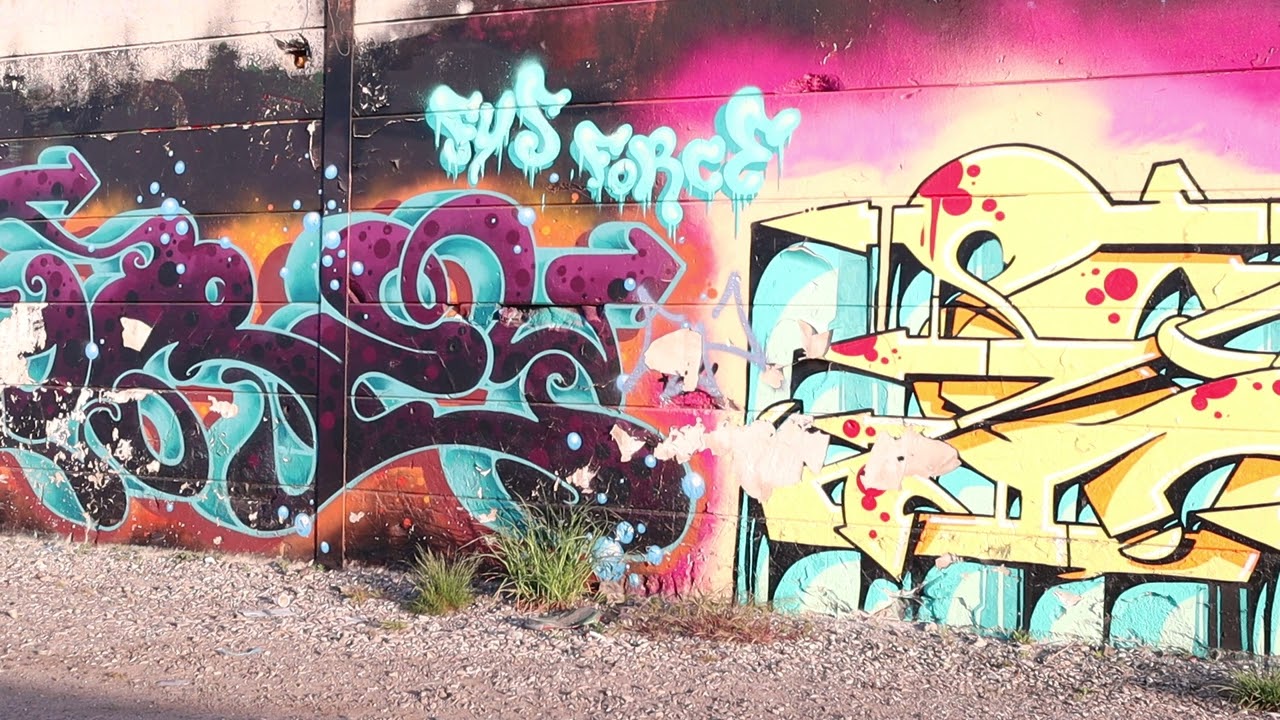 Royalty Free Background video - Graffiti wall 2