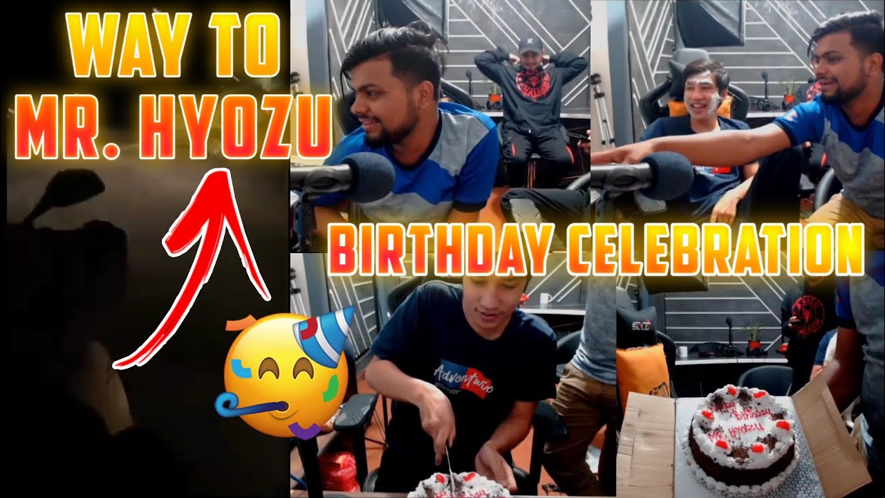 Mr. Hyozu BIRTHDAY CELEBRATION 🎂 FT. Cr7 Horaa & DRSxSANG || SURPRISE BIRTHDAY PARTY 🎊 - GAURABYT ||