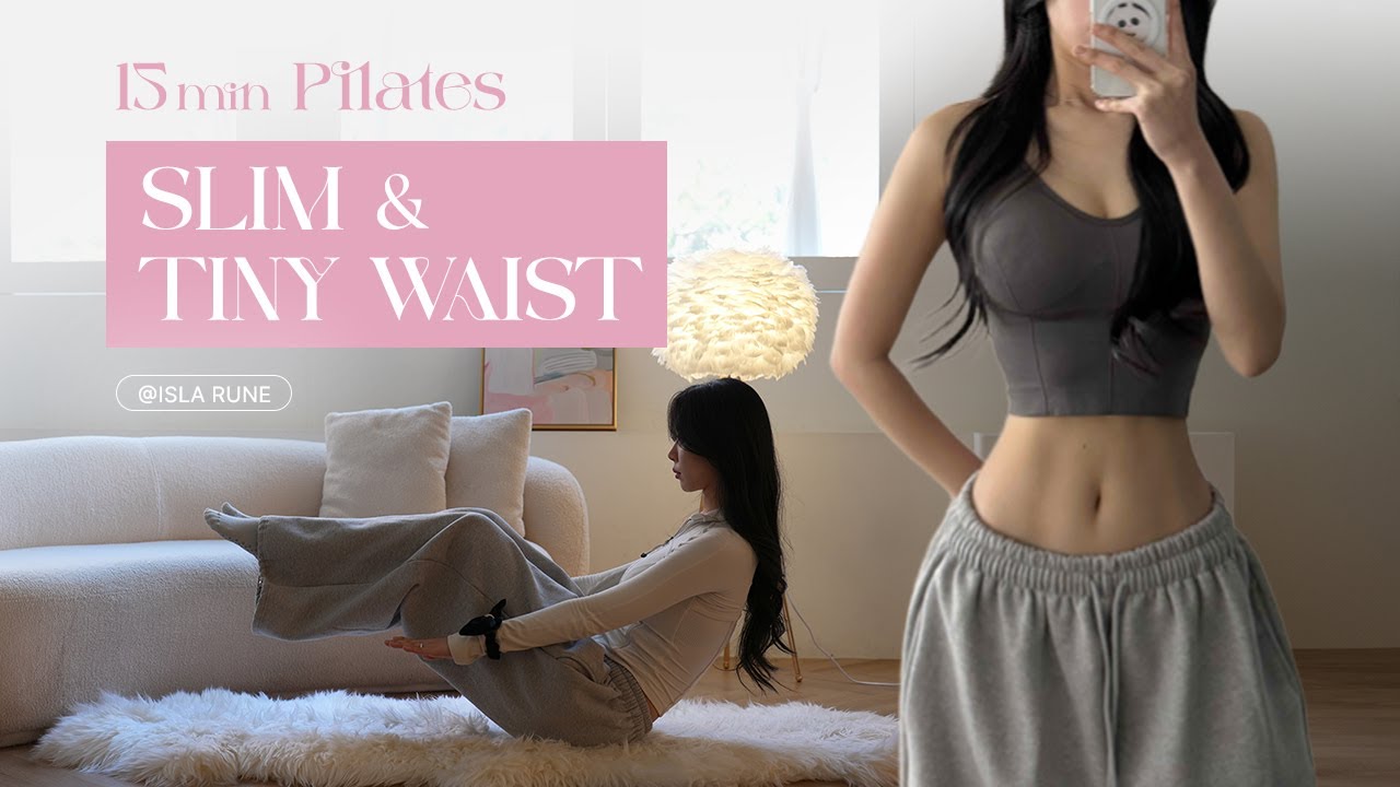 15 MIN Tiny Waist & Abs Workout | Slim Waist Secret Pilates (No Cap)