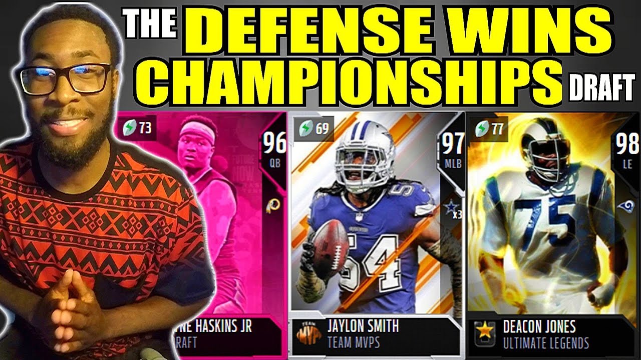 THE DEFENSE WINS CHAMPIONSHIPS DRAFT! Madden 19 Draft Champions
