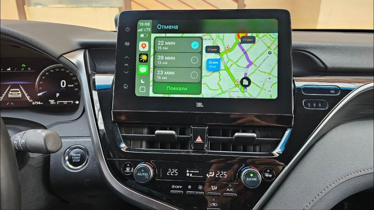 Навигация для Toyota Camry 70 75 из Китая, активация Carplay, Android auto, Яндекс Навигатор, тюнинг