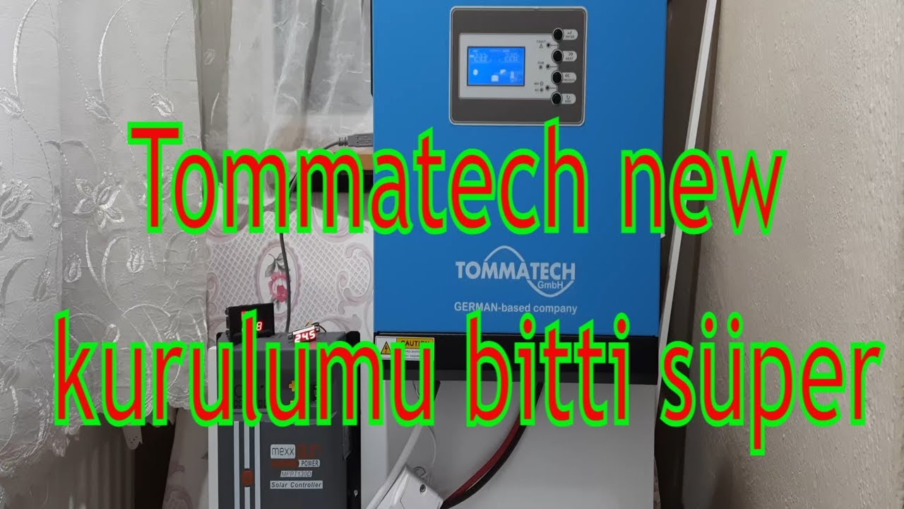 Tommatech new akıllı inverterimi kurulumu bitti süper