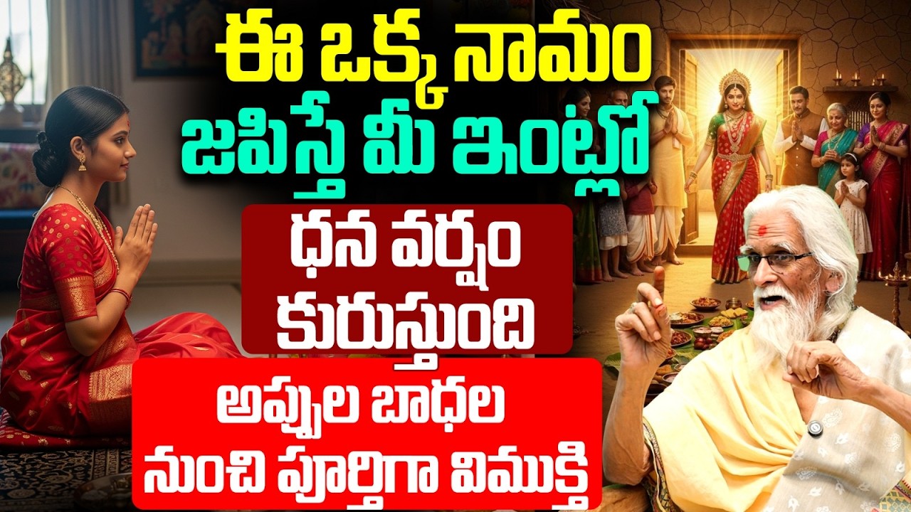 ఈ ఒక్క నామం జపిస్తే మీ ఇంట్లో ధన వర్షం | Powerful Mantra for Wealth in Telugu