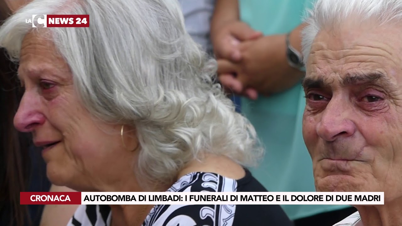 AUTOBOMBA DI LIMBADI: I FUNERALI DI MATTEO E IL DOLORE DI DUE MADRI