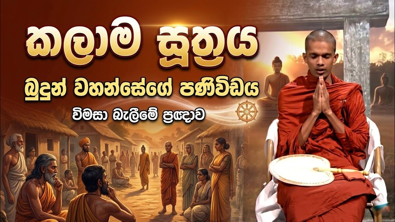  කලාම සුත්‍රය  | Ven  Kudapola Ananda  Thero | පටිසෝතගමි මඟ