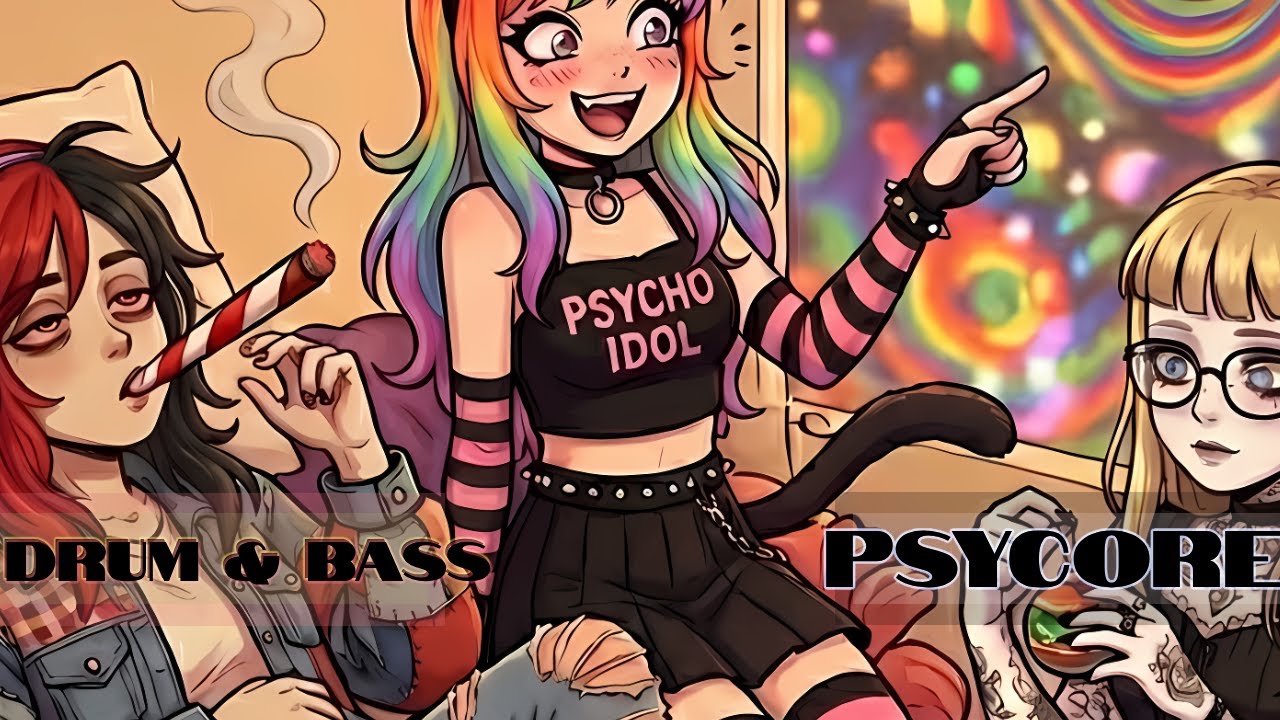 Chaotic Queen & EL3ST4R - Three Times The Trouble (feat. Candy-Cat) [Drum & Bass / Psycore]