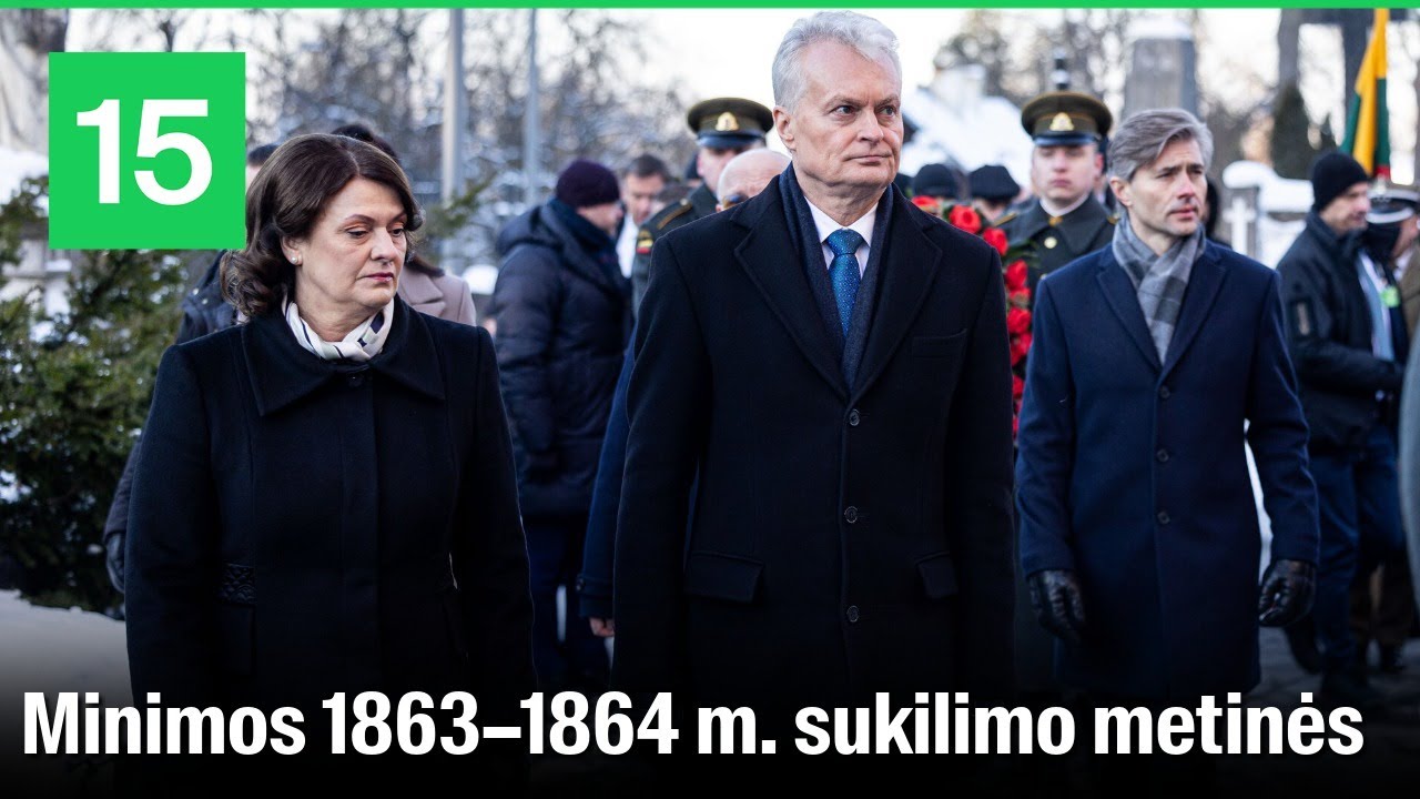 15min iš Rasų kapinių: Lietuvos, Lenkijos ir Ukrainos prezidentai mini 1863–1864 m. sukilimo metines