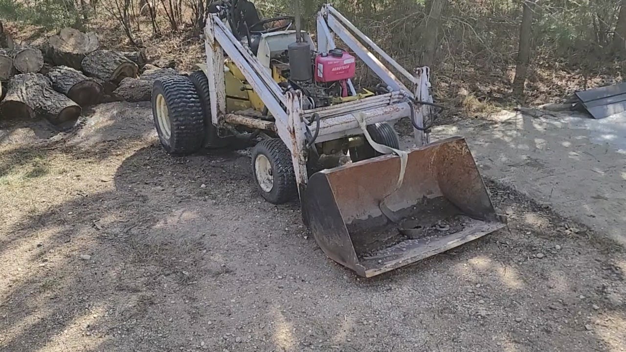 6HP Diesel Sears Loader , First Start of the year! And Snow is almost Gone!