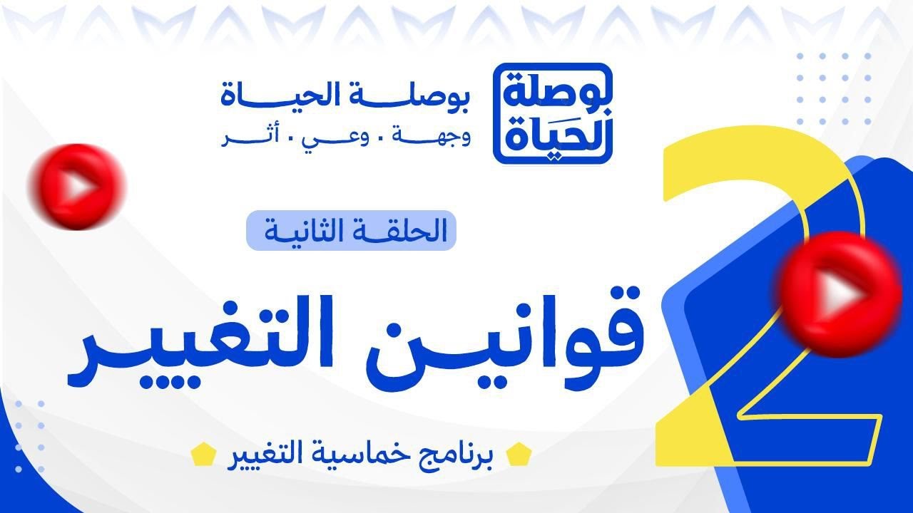 خماسية التغيير | الحلقة الثانية: قوانين التغيير | د. إسلام الدسوقي