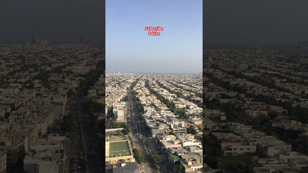 Defence housing authority Karachi view #dhakarachi #subscribe #shorts #fyp