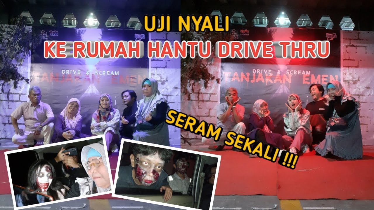 UJI NYALI MASUK KE RUMAH HANTU DRIVE THRU | SERUU DAN SERAM SEKALI !!!